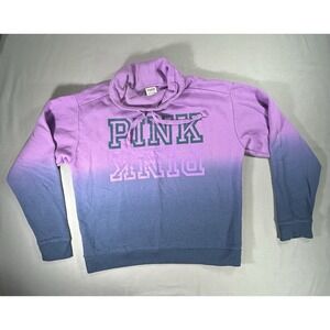 PINK Victoria's Secret cowl neck sweatshirt size small Ombré Athleisure Lounge